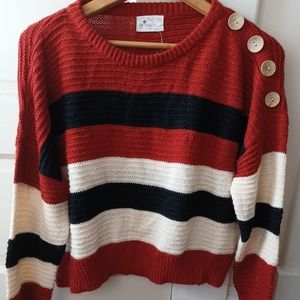 striped fall sweater